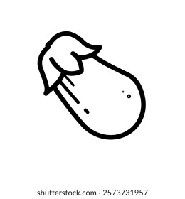  eggplant -  simple vector icon