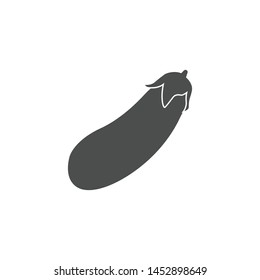 Eggplant Social Media Emoji. Modern Simple Vector Icon For Web Site Or Mobile App