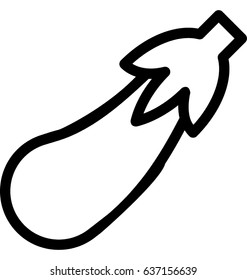 Eggplant Vector Icon
