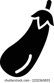 Eggplant Vector Icon Design Illustration
