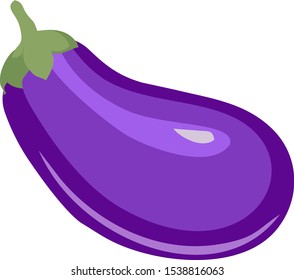 Eggplant vector icon illustration isolated