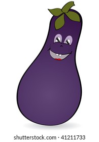 eggplant vector illustration