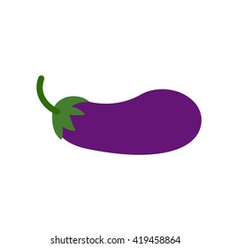 Eggplant vector illustration. Eggplant for bbq or salad. Fresh vegetables. Healhy food.