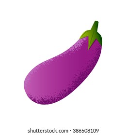 Eggplant vector illustration. Isolated on white background