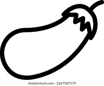 ilustración de eggplant Vector sobre un fondo transparente. Símbolos de calidad superior. Iconos vectoriales de línea delgada para el diseño de conceptos y gráficos.
