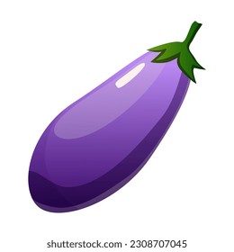 Ilustración del vector de berenjenas, vegetal, alimentos sanos