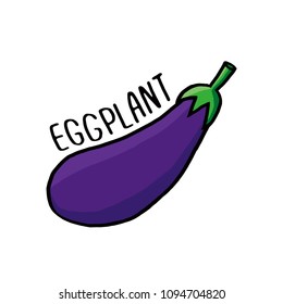 Eggplant vector illustrations