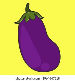 eggplant vector, perfect for logo, illustration, icon, Etc