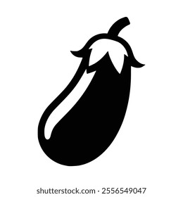 eggplant vegetable healthy food icon vector illustration template design