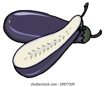 Eggplant Vegetable Isolated
