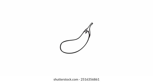 eggplant vegetable outline design for kids printable coloring book