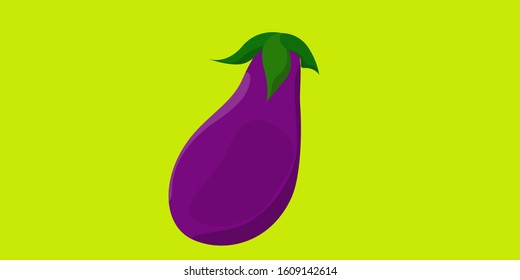 Eggplant Vegetables Cartoon Vector Illustration Stock Vector (Royalty ...