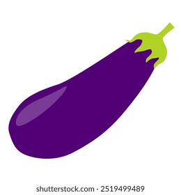 Ilustración vectorial de icono de verduras de berenjena