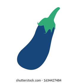 Eggplant vegetables vector illustration isolated on a white background