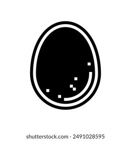 eggs allergen free product food glyph icon vector. eggs allergen free product food sign. isolated symbol illustration