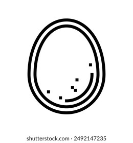 eggs allergen free product food line icon vector. eggs allergen free product food sign. isolated contour symbol black illustration