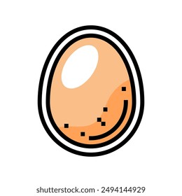 eggs allergen free product food color icon vector. eggs allergen free product food sign. isolated symbol illustration