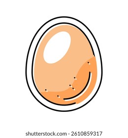 eggs allergen free product food color icon vector. eggs allergen free product food sign. isolated symbol illustration