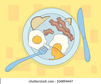 Eggs, Bacon and Toast