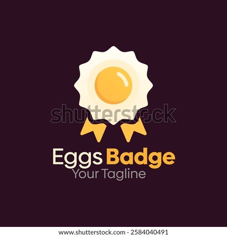 Eggs Badge Logo Design Template. Good for Business, Agency, Community and Organization