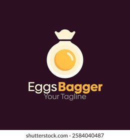 Eggs Bagger Logo Design Template. Good for Business, Agency, Community and Organization