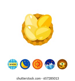Eggs in basket