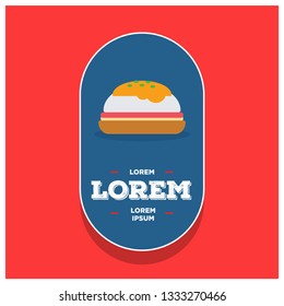 Eggs Benedict Badge Sticker Design