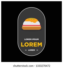 Eggs Benedict Badge Sticker Design
