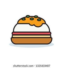 Eggs Benedict Vector Illustration