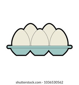 eggs carton isolated icon