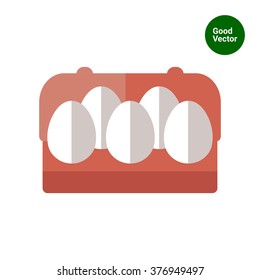 Eggs in carton package