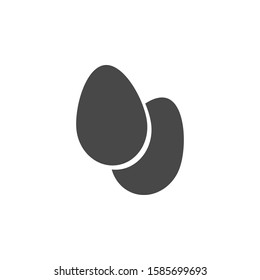 Eggs. Chicken eggs. Bird egg. Simple vector icon. Consumer goods. Commodities.