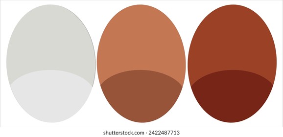 Eier Hühnerei einzeln auf weißem Hintergrund mit weichen Schatten. Vorlage für Ostern-Feiertage. 3D-Illustration