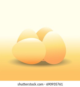 Eggs , chicken egg , vector illustration