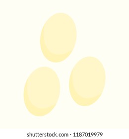 Eggs. Chicken eggs. Vector illustration. EPS 10.