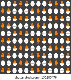 Eggs and chickens, infinite background