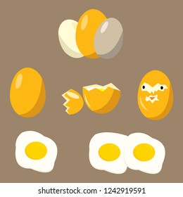  eggs collection set, Healthy organic food. 