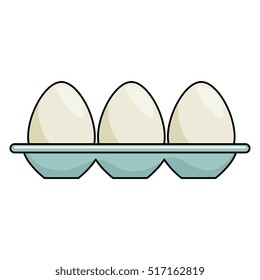 eggs container isolated icon