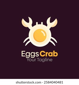 Eggs Crab Logo Design Template. Good for Business, Agency, Community and Organization