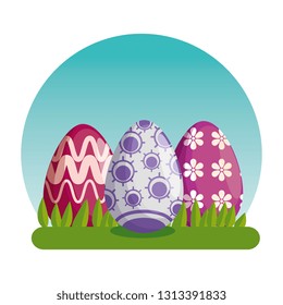 eggs decoration to happy easter event