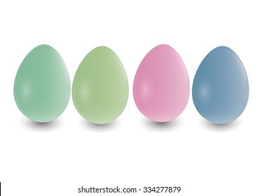 eggs for decoration on white background