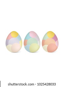 Eggs of different colors