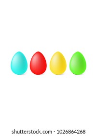 Eggs of different colors