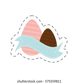 eggs easter icon image, vector illustration design