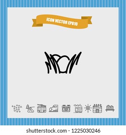 Eggs easter icon vector