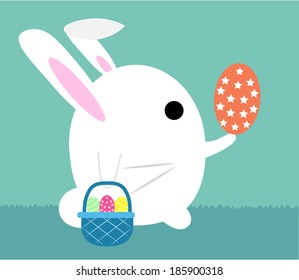 Eggs easter ,Vector cartoon business