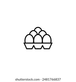 Eggs in the egg holder design vector