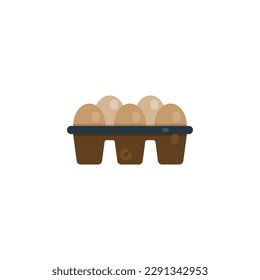 Eggs flat icons. Vector illustration. Isolated icon suitable for web, infographics, interface and apps.