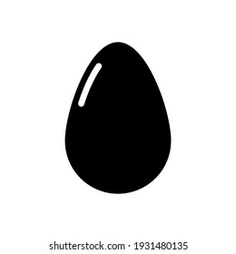 Eggs Food Icon Solid Breakfast silhouette simple design perfect for all project