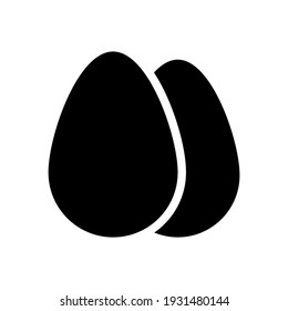 Eggs Food Icon Solid Breakfast silhouette simple design perfect for all project